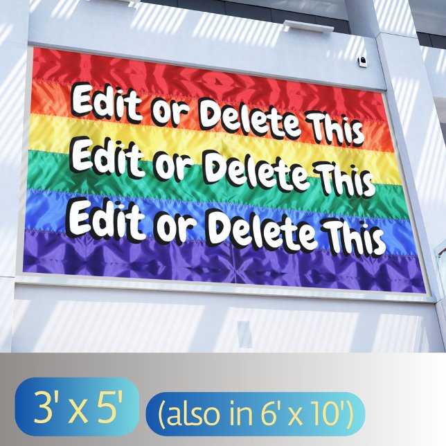 Erstellen Sie Ihren eigenen LGBTQ Gay Pride Party  Banner (Von Creator hochgeladen)