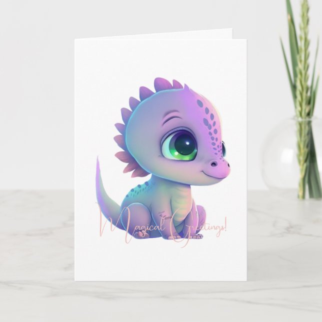Erstellen Sie Ihren eigenen Lila Baby Dragon Karte (Vorderseite)