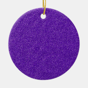 Erstellen Sie Ihren eigenen Lila Glitzer Keramik Ornament