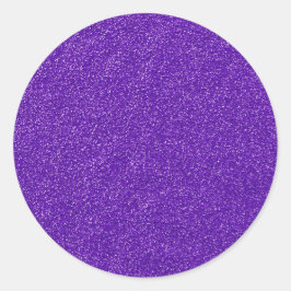 Erstellen Sie Ihren eigenen Lila Glitzer Runder Aufkleber