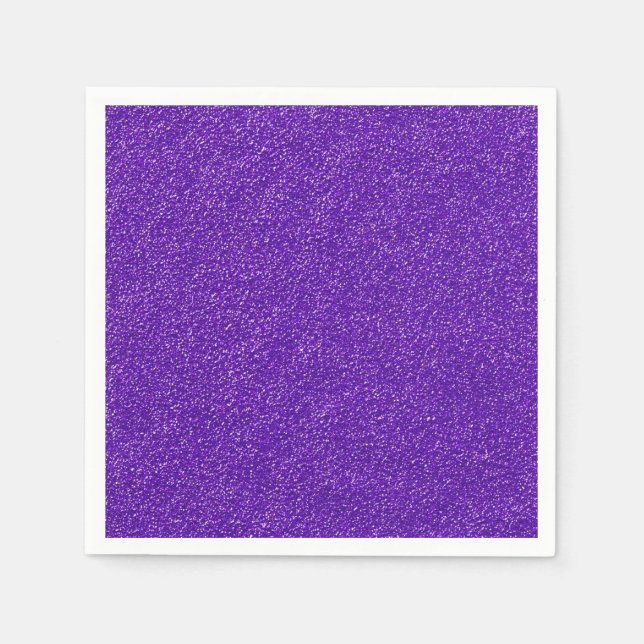 Erstellen Sie Ihren eigenen Lila Glitzer Serviette (Vorderseite)