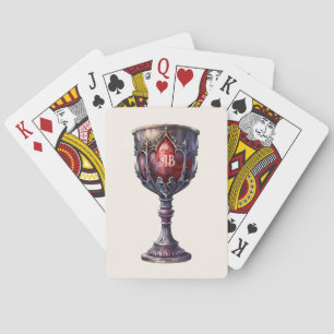 Erstellen Sie Ihren eigenen Lila und roten Chalice Spielkarten