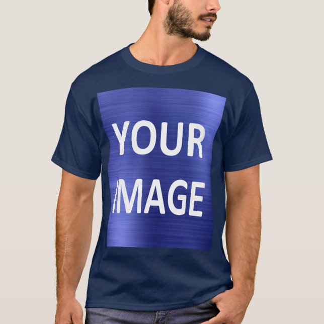 Erstellen Sie Ihren eigenen, marineblauen T - Shir T-Shirt (Vorderseite)