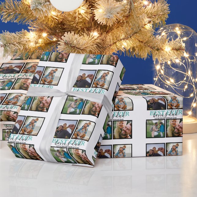 Erstellen Sie Ihren eigenen modernen Bonus Vater 4 Geschenkpapier (Feiertage)
