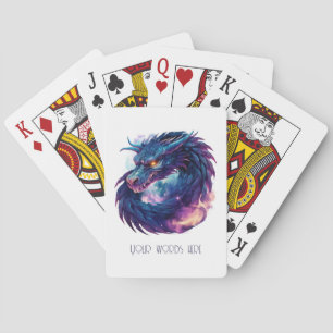 Erstellen Sie Ihren eigenen mystischen Lila Drache Spielkarten