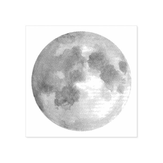 Erstellen Sie Ihren eigenen mystischen Vollmond Gummistempel (Prägung)