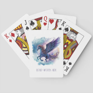 Erstellen Sie Ihren eigenen mythischen Pegasus Spielkarten