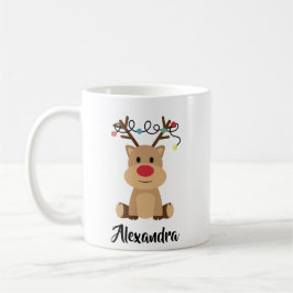 Erstellen Sie Ihren eigenen Namen Funny Rentier We Kaffeetasse