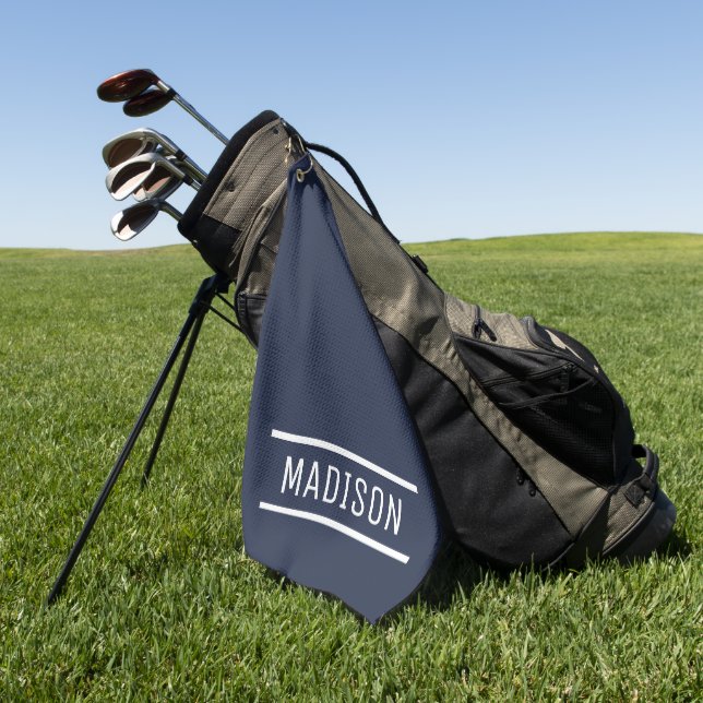 Erstellen Sie Ihren eigenen Namen Personalisiert G Golfhandtuch (Gras)
