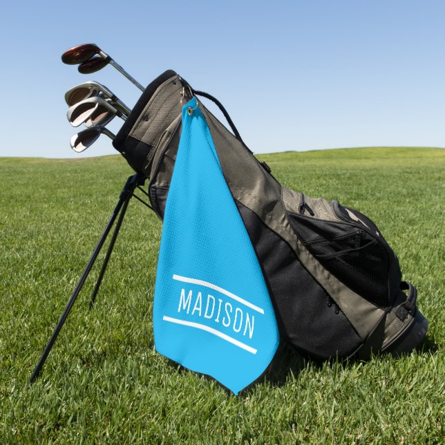 Erstellen Sie Ihren eigenen Namen Personalisiert Golfhandtuch (Gras)