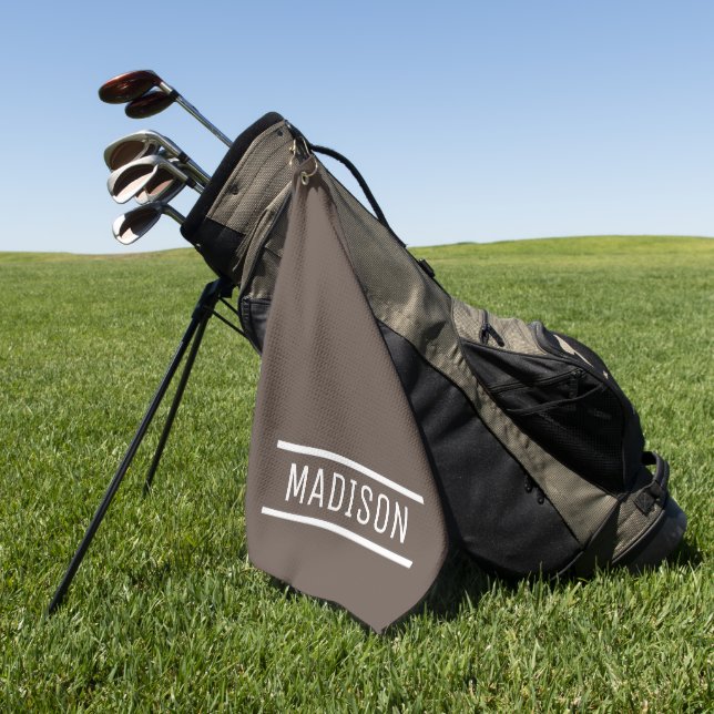 Erstellen Sie Ihren eigenen Namen Personalisiert Golfhandtuch (Gras)