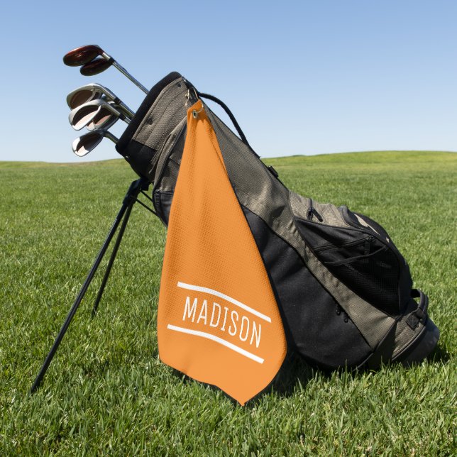 Erstellen Sie Ihren eigenen Namen Personalisiert Golfhandtuch (Gras)