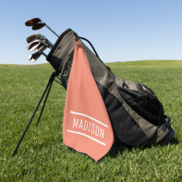 Erstellen Sie Ihren eigenen Namen Personalisiert Golfhandtuch