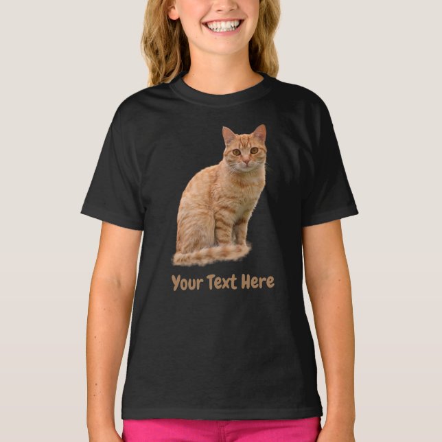 Erstellen Sie Ihren eigenen Niedlichen Cat Foto T  T-Shirt (Vorderseite)