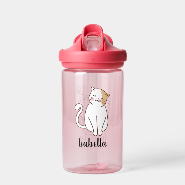 Erstellen Sie Ihren eigenen Niedlichen Chat-Namen Trinkflasche (Vorne)