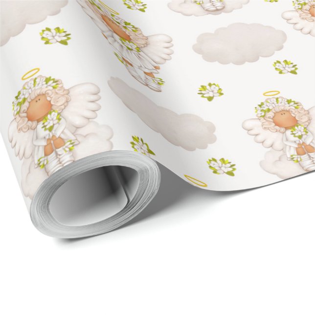 Erstellen Sie Ihren eigenen Niedlichen Tiny Angel Geschenkpapier (Rolleneckpunkt)