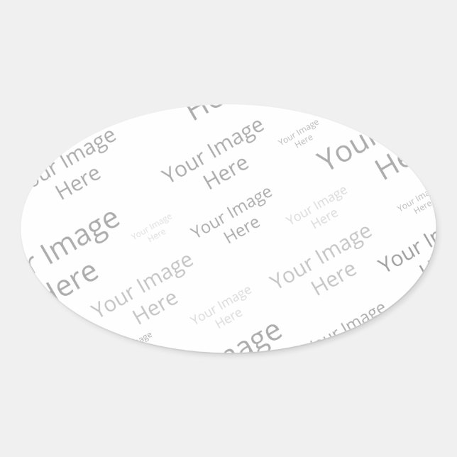 Erstellen Sie Ihren eigenen Oval Matte Aufkleber. Ovaler Aufkleber (Vorderseite)