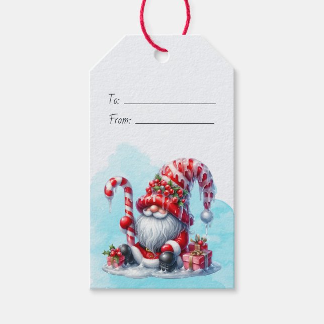 Erstellen Sie Ihren eigenen Peppermint Candy Weihn Geschenkanhänger (Vorderseite)