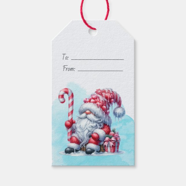 Erstellen Sie Ihren eigenen Peppermint Weihnachtsg Geschenkanhänger (Vorderseite)