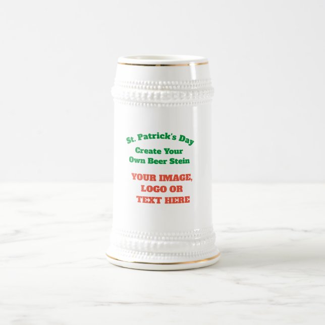 Erstellen Sie Ihren eigenen Personalisierten Biers Bierglas (Mittel)