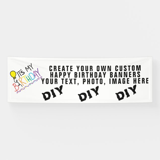 Erstellen Sie Ihren eigenen Personalisierten Gebur Banner (Horizontal)