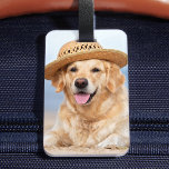 Erstellen Sie Ihren eigenen Personalisierten Hund  Gepäckanhänger<br><div class="desc">Gepäckanhänger Ihres besten Fotos. Schaffen Sie Ihrem Lieblingshunde, Hundemutter oder Hundedad ein lustiges Geschenk. Ob Muttertag, Vatertag, Geburtstag oder Weihnachten, diese Foto Gepäckanhänger machen ein perfektes Geschenk und machen kleine Geschenke Spaß! COPYRIGHT © 2020 Judy Burrows, Black Dog Art - Alle Rechte vorbehalten. Erstellen Sie Ihre eigene Personalisierte Gepäckmarke für...</div>