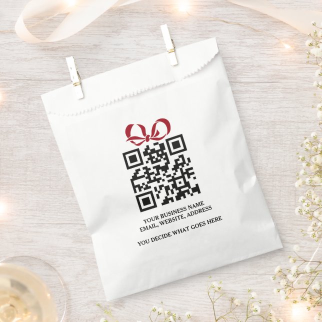 Erstellen Sie Ihren eigenen personalisierten QR-Co Geschenktütchen (Ausgeschnitten)