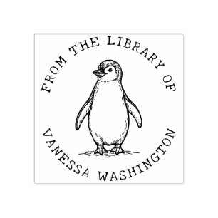 Erstellen Sie Ihren eigenen Pinguin aus der Biblio Gummistempel