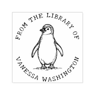 Erstellen Sie Ihren eigenen Pinguin aus der Biblio Permastempel