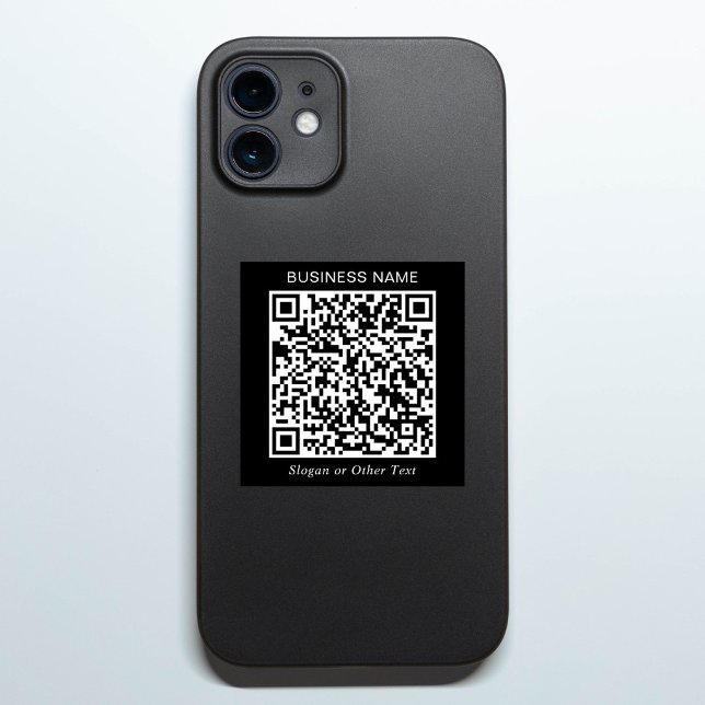 Erstellen Sie Ihren eigenen QR-Code Black Promotio Aufkleber (Create Your Own QR Code Black Promotional Sticker)