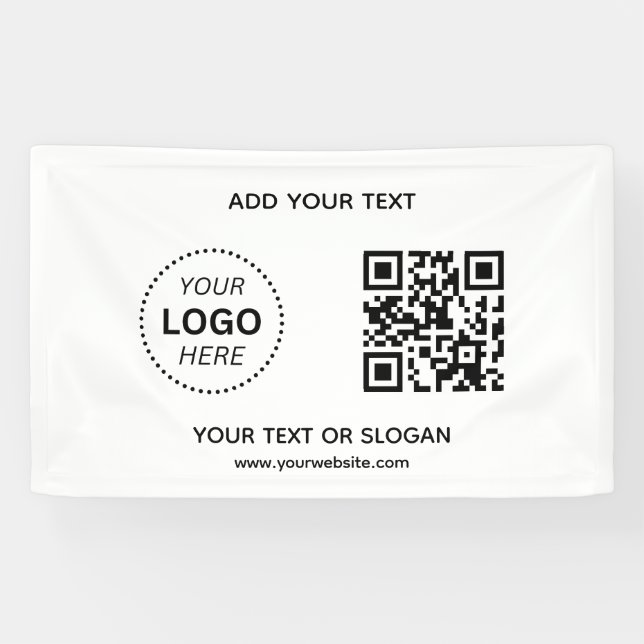 Erstellen Sie Ihren eigenen QR-Code für Ihr Untern Banner (Horizontal)