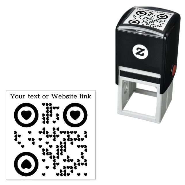 Erstellen Sie Ihren eigenen QR-Code Permastempel (Beispiel)