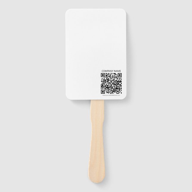 Erstellen Sie Ihren eigenen QR-Code | Schwarz und  Fächer (Vorderseite)
