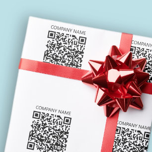 Erstellen Sie Ihren eigenen QR-Code   Schwarz und  Geschenkpapier