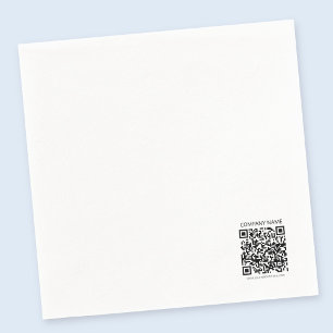 Erstellen Sie Ihren eigenen QR-Code   Schwarz und  Serviette
