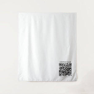 Erstellen Sie Ihren eigenen QR-Code   Schwarz und  Wandteppich