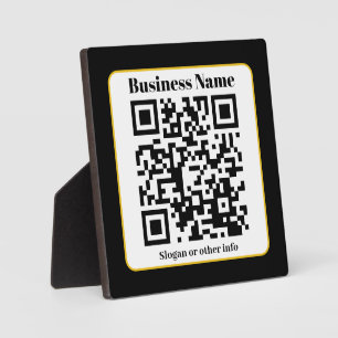 Erstellen Sie Ihren eigenen QR-Code   Schwarz-weiß Fotoplatte