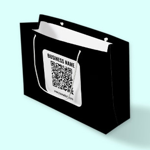 Erstellen Sie Ihren eigenen QR-Code   Transparent Große Geschenktüte