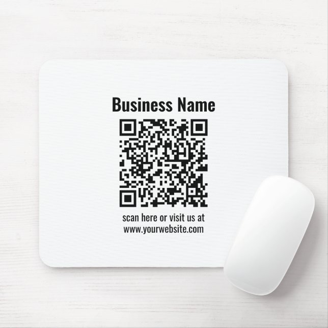 Erstellen Sie Ihren eigenen QR-Code | Transparent Mousepad (Mit Mouse)
