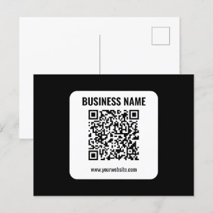 Erstellen Sie Ihren eigenen QR-Code Transparent Postkarte