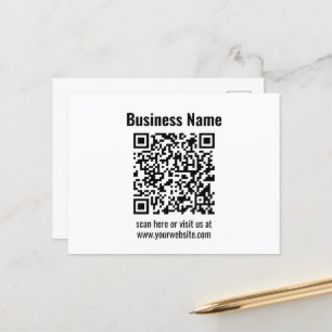 Erstellen Sie Ihren eigenen QR-Code Transparent Postkarte