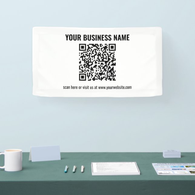 Erstellen Sie Ihren eigenen QR-Code | Transperant Banner (Messe)