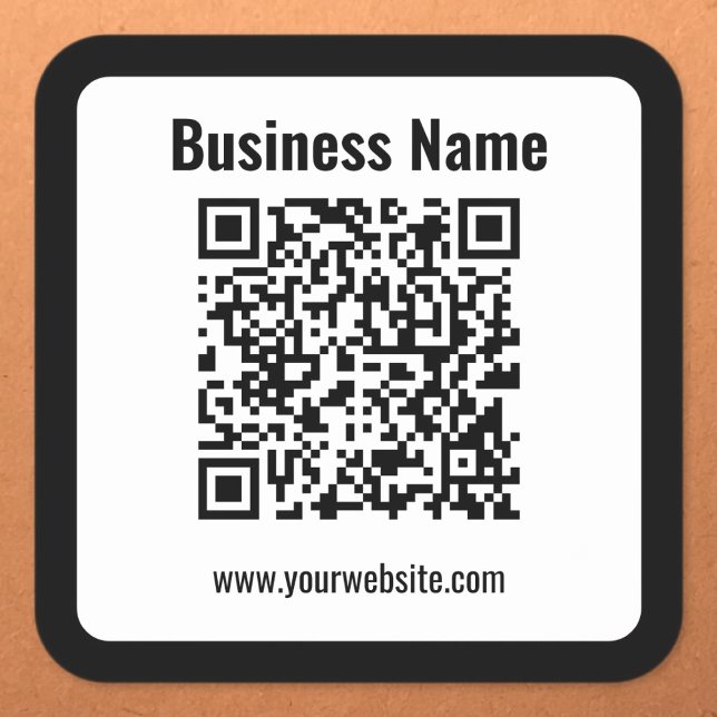 Erstellen Sie Ihren eigenen QR-Code | Transperant Quadratischer Aufkleber (Von Creator hochgeladen)