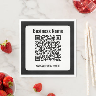 Erstellen Sie Ihren eigenen QR-Code Transperant Serviette