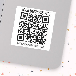 Erstellen Sie Ihren eigenen QR-Code | weiß Aufkleber