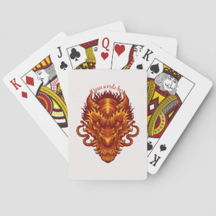 Erstellen Sie Ihren eigenen Red Dragon Head Spielkarten