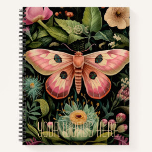 Erstellen Sie Ihren eigenen rosa Motten-Passionsbl Notizbuch