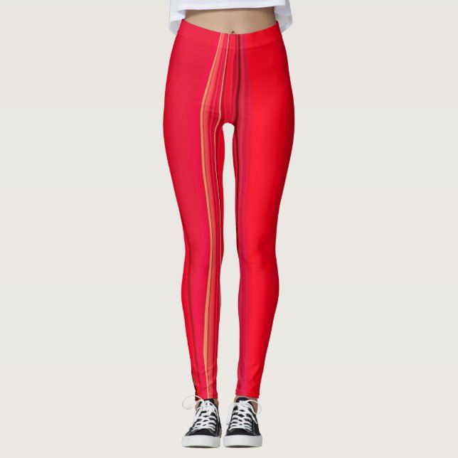 Erstellen Sie Ihren eigenen, roten atemberaubenden Leggings (Vorderseite)