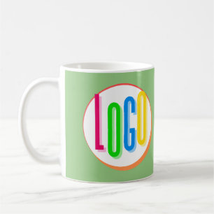 ERSTELLEN SIE IHREN EIGENEN ROUND LOGO-PROTOTYP KAFFEETASSE