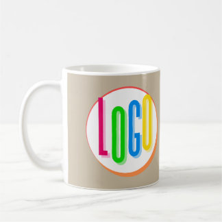 ERSTELLEN SIE IHREN EIGENEN ROUND LOGO-PROTOTYP KAFFEETASSE